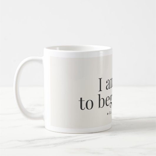 Mug d'affirmation pour recommencer (Gauche)