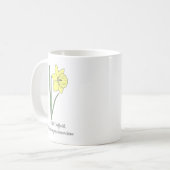 Mug Daffodile botanique Pastel Flower (Devant gauche)