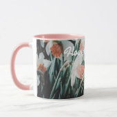 Mug Daffodiles d'orange blanc dans le jardin de printe (Gauche)
