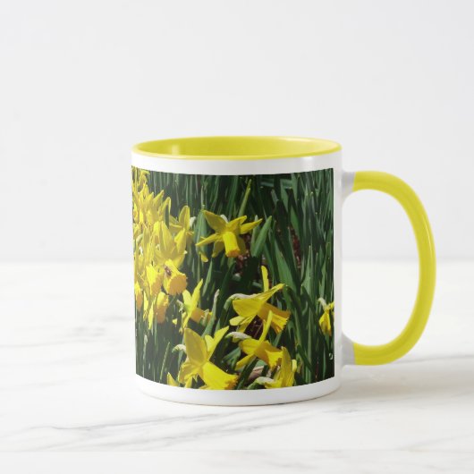 Mug Daffodiles Jaunes I Fleurs De Printemps Cheveux (Droite)