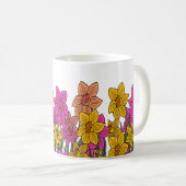 Mug Daffodils colorés Fleurs Design (Devant droit)