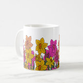 Mug Daffodils colorés Fleurs Design (Devant gauche)