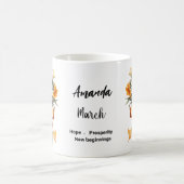 Mug Daffodique de la marche des fleurs de naissance (Centre)