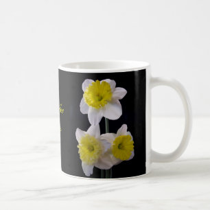 Mug Daffodique jaune et blanc