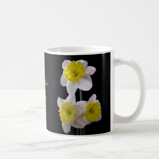 Mug Daffodique jaune et blanc (Droite)