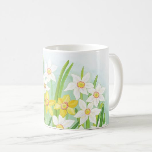 Mug Daffodiques de printemps (Devant droit)