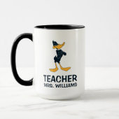 Mug DAFFY DUCK™ avec professeur croisé d'armes (Gauche)