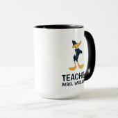 Mug DAFFY DUCK™ avec professeur croisé d'armes (Devant droit)