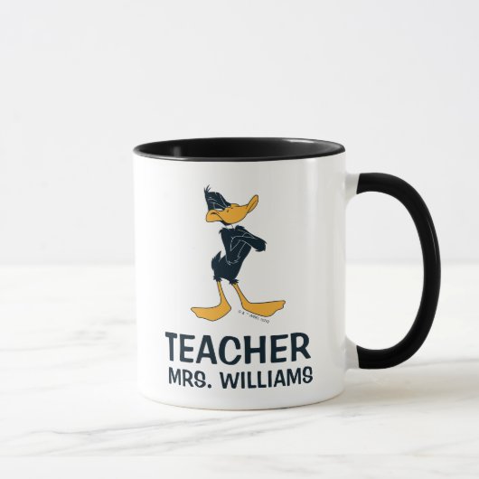 Mug DAFFY DUCK™ avec professeur croisé d'armes (Droite)