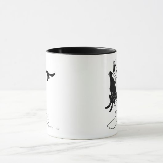 Mug DAFFY DUCK™ Choqué et Pointing (Centre)