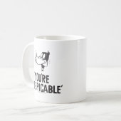 Mug DAFFY DUCK™ classique « Vous êtes méprisable » (Devant gauche)