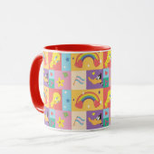 Mug DAFFY DUCK™ & TWEETY™ - Pride Pattern (Devant gauche)