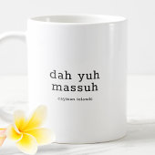 Mug Dah Yuh Massuh, Dah Dialecte Caïmanien