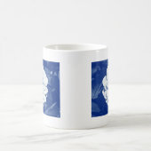 Mug Dahlia - Cyanotype numérique (Centre)