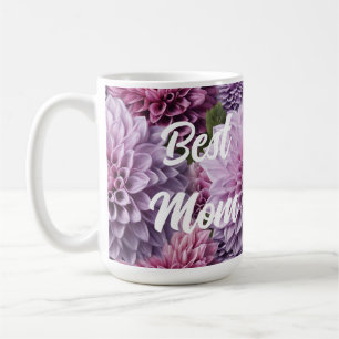 Mug Dahlia Fleurs AI Art Design Best Mom