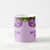 Mug Dahlia Purple Lavender Floral Mariage Bridesmaid (Centre)