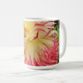 Mug Dahlia rose et jaune (Devant droit)