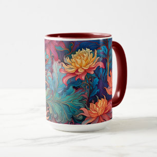 Mug Dahlia Tapisserie florale