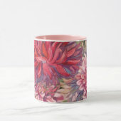 Mug dahlias fleurs aquarelle (Centre)