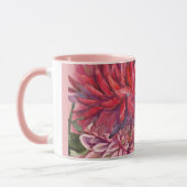 Mug dahlias fleurs aquarelle (Gauche)