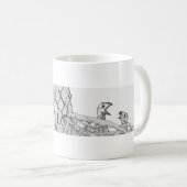 Mug d'aigle ACCUEIL Seconde Nature B+W Plumes (Devant droit)