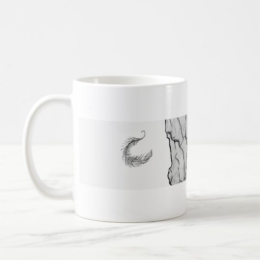 Mug d'aigle ACCUEIL Seconde Nature B+W Plumes (Gauche)