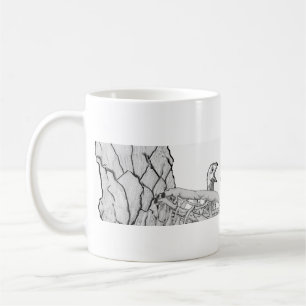 Mug d'Aigles ACCUEIL Seconde Nature Noir + Blanc