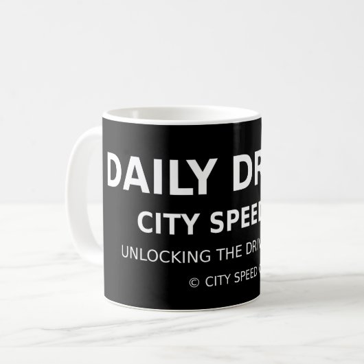 Mug Daily Driver Mug, City Speed Co. (Devant gauche)