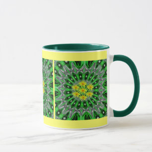 Mug Daises dans la boue verte d'Emerald