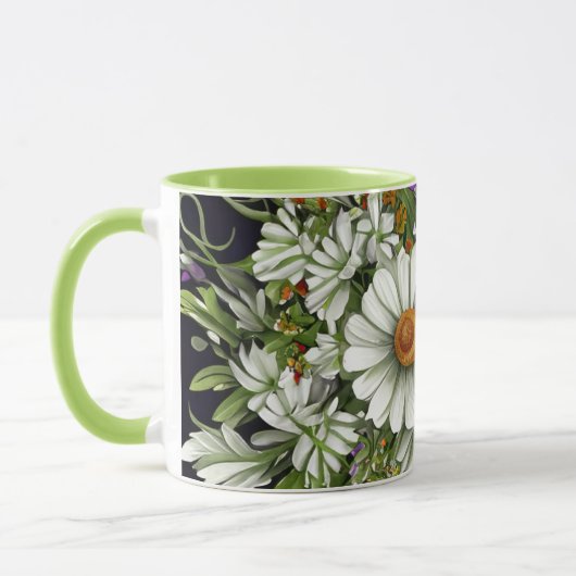 Mug Daises dans une bouquet florale (Gauche)