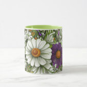 Mug Daises dans une bouquet florale (Centre)