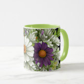 Mug Daises dans une bouquet florale (Devant droit)