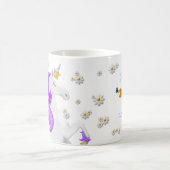 Mug Daises de la Couronne princesse Unicorne pourpre b (Centre)