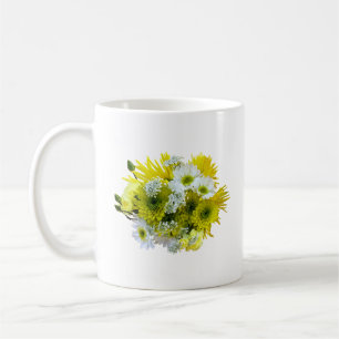 Mug Daisies, mamans et bouquet de dentelle de la reine