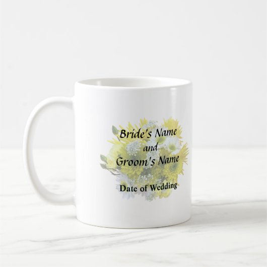 Mug Daisies, mamans et bouquet de dentelle de la reine (Gauche)