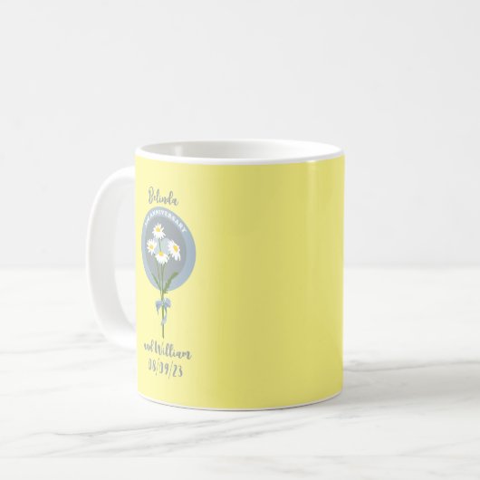 Mug Daisy 3RD ANNIVERSARY BUNCH OF FLOWERS. (Devant gauche)