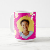Mug Daisy Best Teacher Photo Rouge (Devant gauche)
