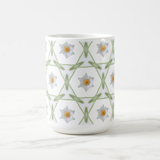 Mug Daisy Design - Geometric Daisy Design Cup (Centre)