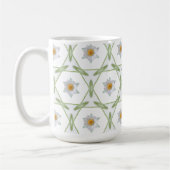 Mug Daisy Design - Geometric Daisy Design Cup (Gauche)