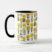 Mug Daisy dooda en jaune et noir (Gauche)