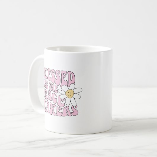 Mug Daisy et les artisans de la paix Slogan (Devant gauche)