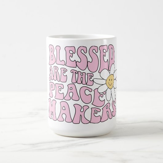 Mug Daisy et les artisans de la paix Slogan (Centre)