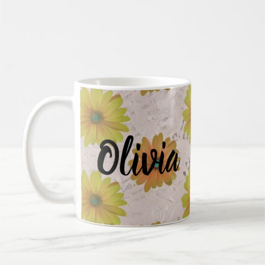 Mug Daisy floral bouquet (Gauche)