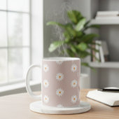 Mug Daisy Flower Mug, Daisy Flower Mug, Custom Daisy 