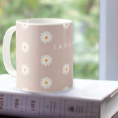 Mug Daisy Flower Mug, Daisy Flower Mug, Custom Daisy 