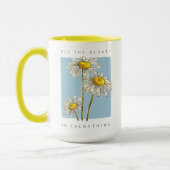 Mug Daisy Flowers Beauté Slogan (Gauche)