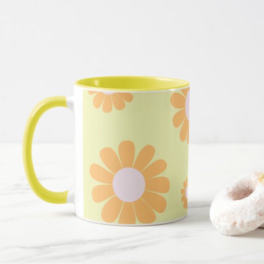 Mug Daisy Green Orange (Avec donut)