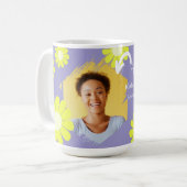 Mug Daisy Meilleur enseignant Photo Lilac (Devant gauche)