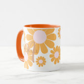 Mug Daisy Orange Monogramme (Devant gauche)