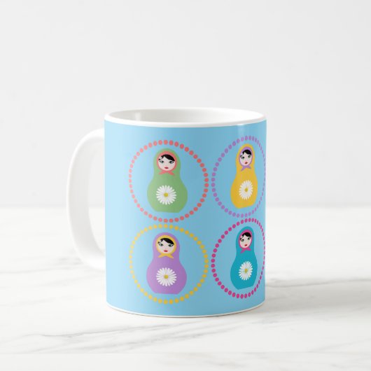 Mug Daisyflower Matryoshka (Devant gauche)